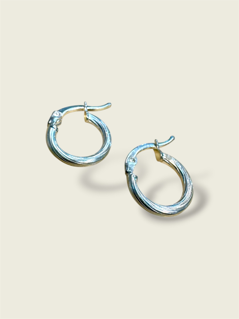 [A0274 AR] Candonga en plata melcocha pequeña 1cm